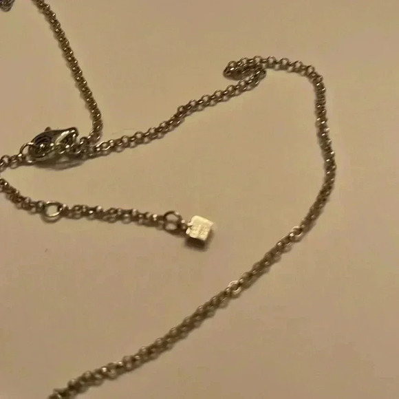 Elle Sterling silver 925 necklace with ruby signature. This is stunning🍄🌹🌸 - Picture 5 of 5